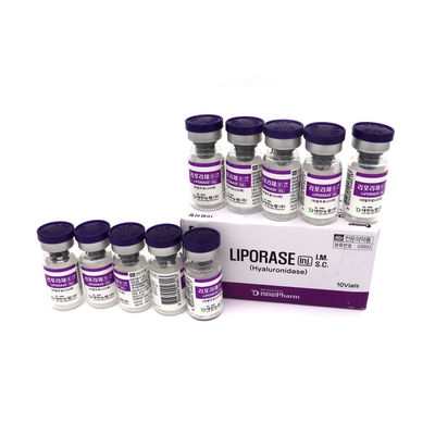 Liporasa hialuronidasa 1500iu Liofilizada 1500u 10 viales Solución para disolver el ácido HA