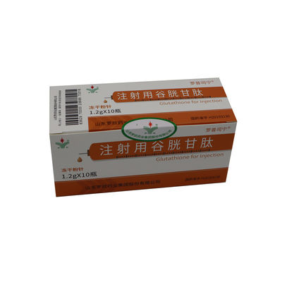 Inyección de relleno cutáneo blanqueador de la piel negro 1200mg Glutatión en polvo