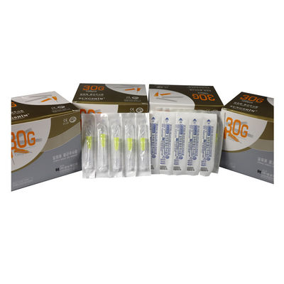 Aguja Meso Ultra delgada 30G 4mm de longitud 304 de acero inoxidable