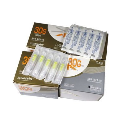 Aguja Hydras desechable 30G 32G 34G 4MM 13MM aguja meso