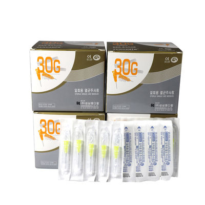 100PCS/Caja Aguja de jeringa hipodérmica de inyección micro aguja de 30 g 32 g 34 G 4 mm 13 mm 25 mm