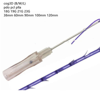 Prensa de tornillo mono de la espina de pescado Cog 3D 4D 6D 8D DOP PCL PLLA hilos para el levantamiento facial