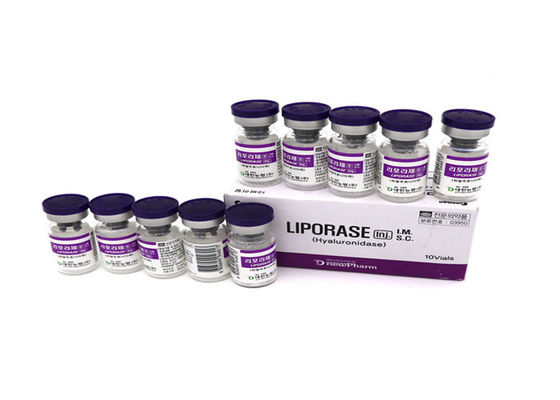Liporasa hialuronidasa 1500iu Liofilizada 1500u 10 viales Solución para disolver el ácido HA