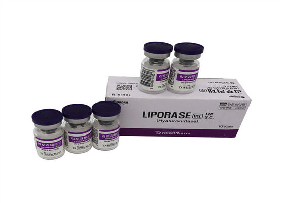 Liporasa hialuronidasa 1500iu Liofilizada 1500u 10 viales Solución para disolver el ácido HA