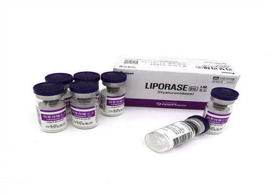 Liporasa hialuronidasa 1500iu Liofilizada 1500u 10 viales Solución para disolver el ácido HA
