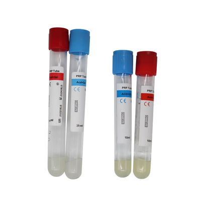 Tubo de PRP 10 ml con gel ACD para la pérdida de cabello rico en plaquetas Tubo de centrifugadora de PRP