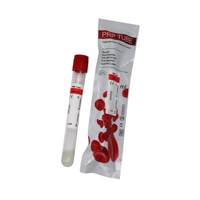 Tubo de PRP 10 ml con gel ACD para la pérdida de cabello rico en plaquetas Tubo de centrifugadora de PRP