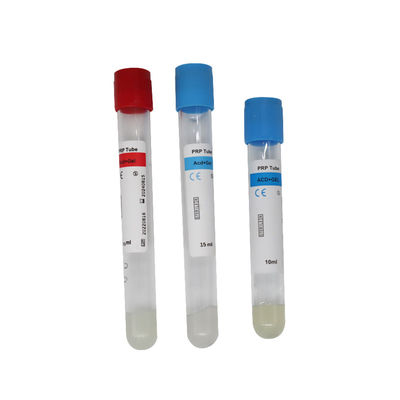 Tubo de PRP 10 ml con gel ACD para la pérdida de cabello rico en plaquetas Tubo de centrifugadora de PRP