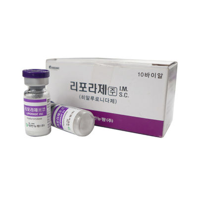 Liporasas 1500 UI 1 Caja Lipo Lab Solución de Ppc Hyaluronidasas Disolver el relleno