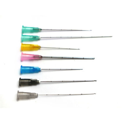 Aguja contundente desechable de clínica estética de 25 g 50 mm microcánulas finas y estériles