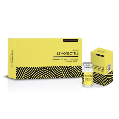 Solución de ampolla de botella de limón (5X 10ml) Inyección disolvente de grasa para el cuerpo