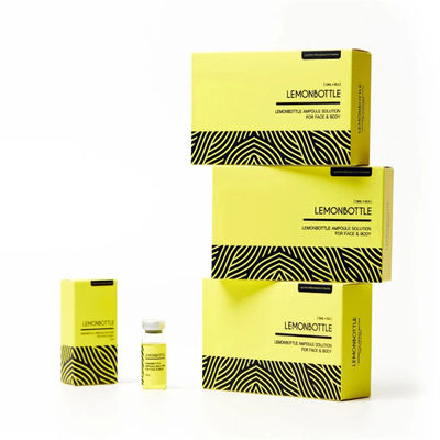 Solución de ampolla de botella de limón (5X 10ml) Inyección disolvente de grasa para el cuerpo