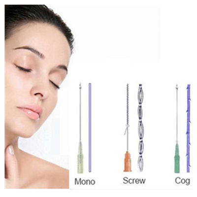 Ultra Face V Lift Thread Pdo Aprietación de la piel Pdo Pcl Plla Cog Mono tornillo hilos de elevación del rostro Pdo Thread