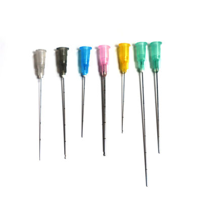 18 g 50 mm Cánulas de punta contundente Cánulas desechables Cánulas de calibre 22 Microcánulas finas