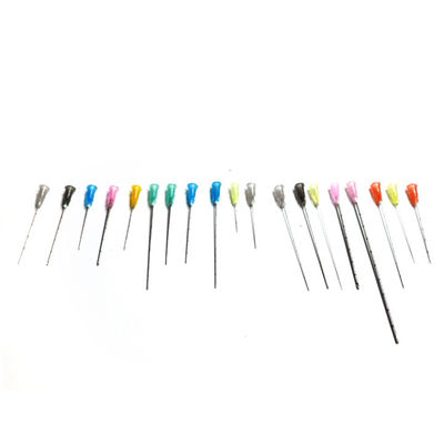18 g 50 mm Cánulas de punta contundente Cánulas desechables Cánulas de calibre 22 Microcánulas finas