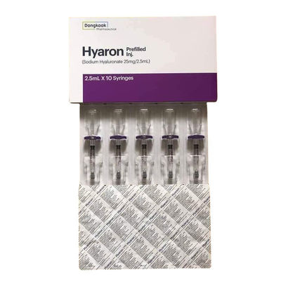 HYARON KIT para el refuerzo de la luz de la piel - 10 jeringas X 2,5 ml de relleno de ácido hialurónico cruzado