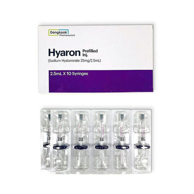 HYARON KIT para el refuerzo de la luz de la piel - 10 jeringas X 2,5 ml de relleno de ácido hialurónico cruzado