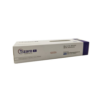 Tizaro Tirzepatide 5 mg 7.5 mg inyector de pluma para inyección subcutánea de 0,5 ml