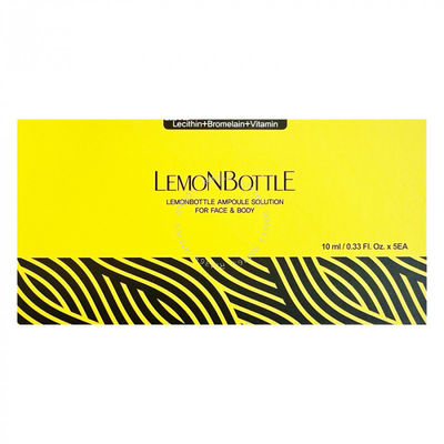 Botella de limón 5 X 10 ml Ampola Solución disolvente de grasa