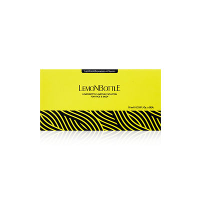 Solución de grasa Botella de limón 10ml*5 Para disolver grasa Celulite disuelta