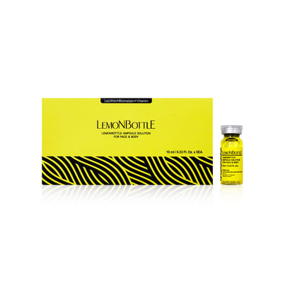 Solución de grasa Botella de limón 10ml*5 Para disolver grasa Celulite disuelta