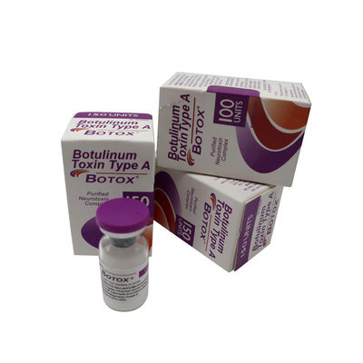 Allergan 100 IU solución salina Botox Hutox Rentox Innotox 50 IU 150 IU Arrugas en la frente