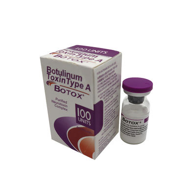 Allergan 100 IU solución salina Botox Hutox Rentox Innotox 50 IU 150 IU Arrugas en la frente
