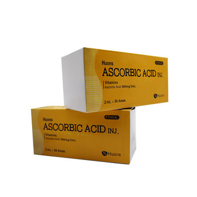 Ácido ascórbico puro Vitamina C Vc Blanqueador de manchas inyección 50 ampollas