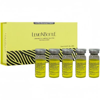 Botella de limón 10mlx5 Solución de grasa Inyección Reduce la celulitis y el exceso de peso