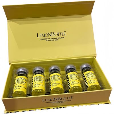 Botella de limón 10mlx5 Solución de grasa Inyección Reduce la celulitis y el exceso de peso
