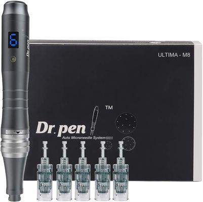 Dr. Pen Ultima M8 Dermapen Profesional de Microneedling Recargable por USB con 5 agujas de cartucho de 32 pines