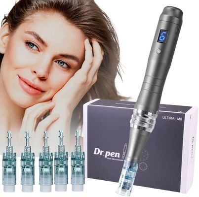 Dr. Pen Ultima M8 Dermapen Profesional de Microneedling Recargable por USB con 5 agujas de cartucho de 32 pines