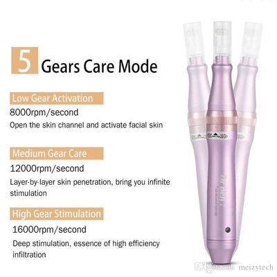 Sistema de regalo de microagujas automático con pluma eléctrica inalámbrica ULTIMA-M7-W