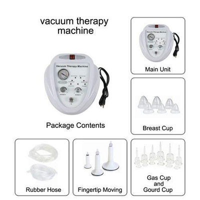 Succión al vacío Butt Lifting Cups Pump Therapy Máquina de agrandamiento de mama