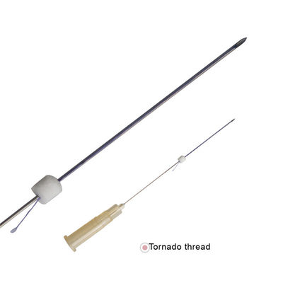 Corea del Sur engranaje de elevación de la sutura absorbible pdo tornado mono tornado tornillo fio hilo silhouet lisos alambre aguja afilada 29g 31g 30gx13mm