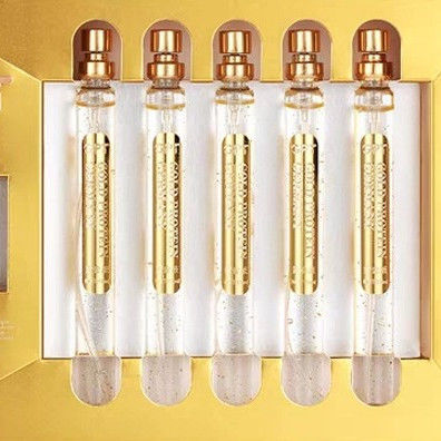colágeno facial del péptido de la proteína del oro del suero 5pcs que rosca la elevación