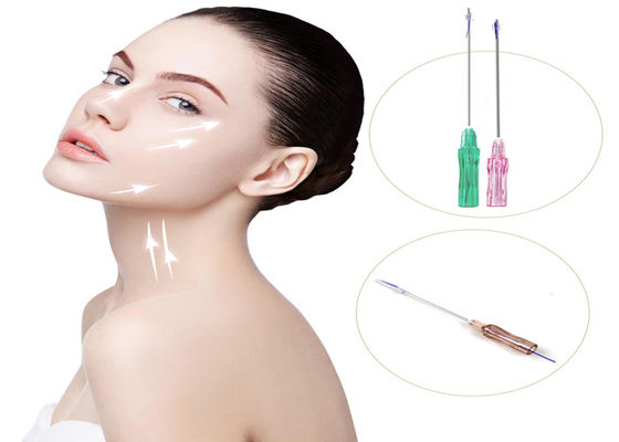 piel absorbible de 4D 6D 8D que rosca el lifting facial L tipo embotado de W