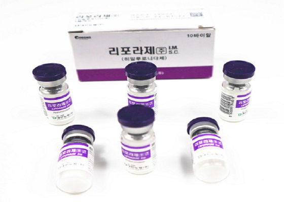 Disolvente de relleno de liporaza hialuronidasa para arrugas profundas 5 ml X 10 viales