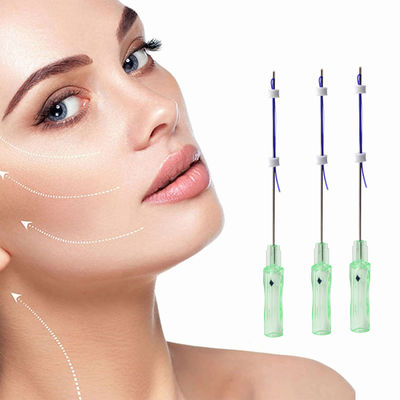 Mono lifting facial de los hilos del diente 3D 4D 6D PDO PCL PLLA de la espina de pez de la prensa de tornillo