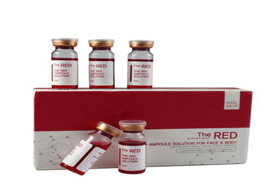 10 ml de inyecciones disolventes de grasa La solución de la ampolla roja