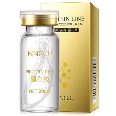 Lifting facial del hilo del péptido 15ml*5 de la proteína del oro de Bingju reducir pequeñas arrugas