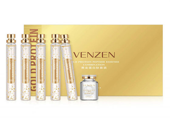 péptido de la proteína del oro 24k ninguna aguja que rosca el lifting facial
