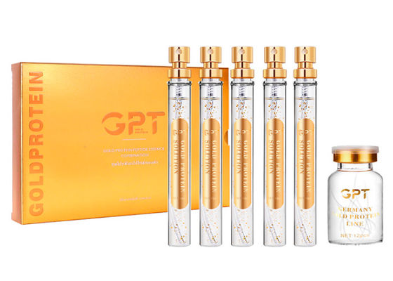 péptido de la proteína del oro 24k ninguna aguja que rosca el lifting facial