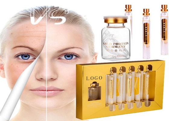 péptido de la proteína del oro 24k ninguna aguja que rosca el lifting facial