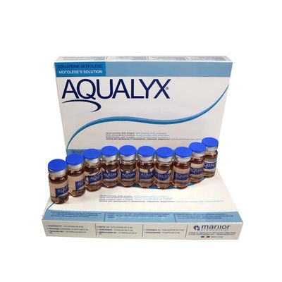 Aqualyx Solución PPC Disolvente de grasa para inyecciones 10 viales X 8 ml para adelgazar cara y cuerpo