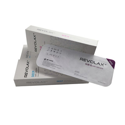 Agregador dérmico de ácido hialurónico de alta pureza Revolax 1.1 ml Sub-Q profundo para labios