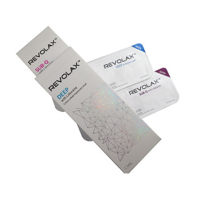 Agregador dérmico de ácido hialurónico de alta pureza Revolax 1.1 ml Sub-Q profundo para labios