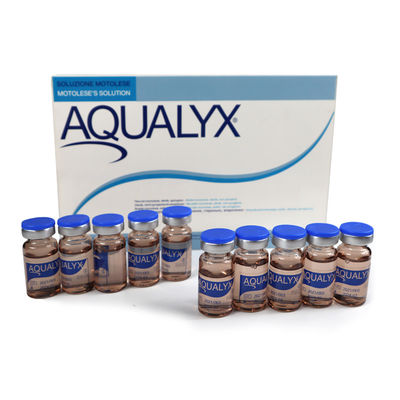 Aqualyx 10 X 8 ml Vial Inyecciones disolventes de grasa para cara y cuerpo