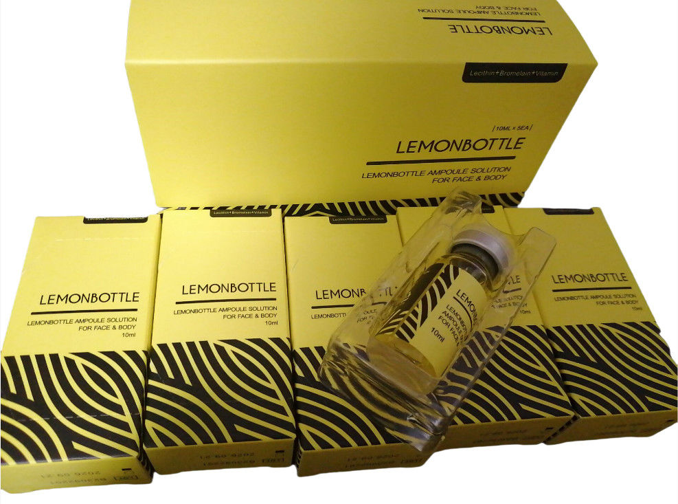 Inyecciones disolventes de grasa 5 viales X botella de limón de 10 ml para inyecciones de pérdida de peso