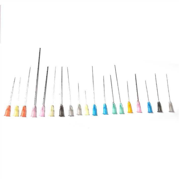 Microcánula desechable con punta de aguja contundente Microcánula contundente para relleno dérmico hialurónico